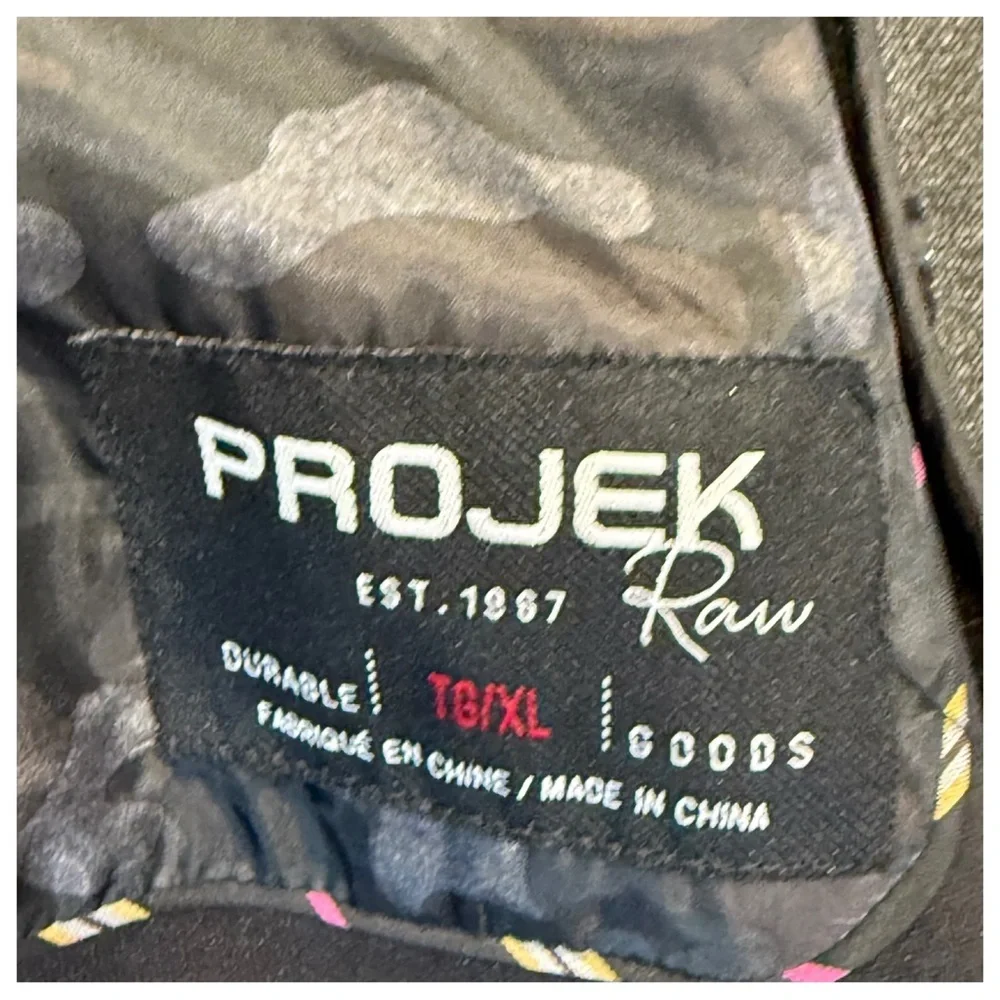 PROJEK RAW BLACK WITH REMOVABLE HOOD KNIT BLAZER